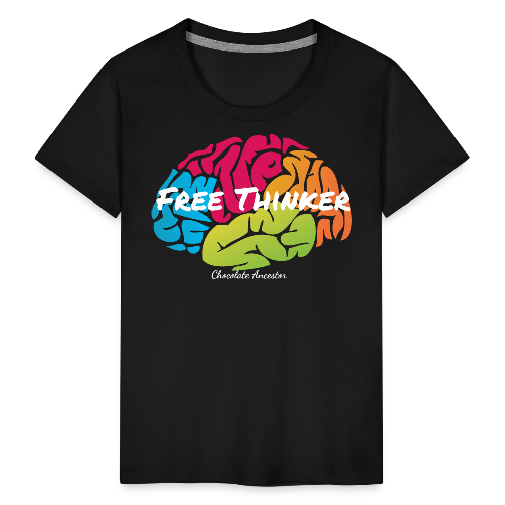 Free Thinker Toddler Premium T-Shirt - black