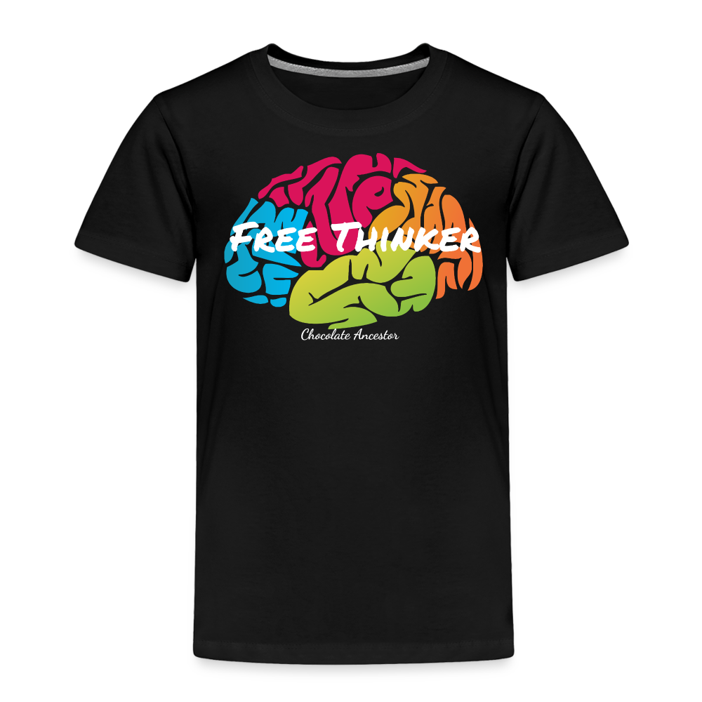 Free Thinker Toddler Premium T-Shirt - black