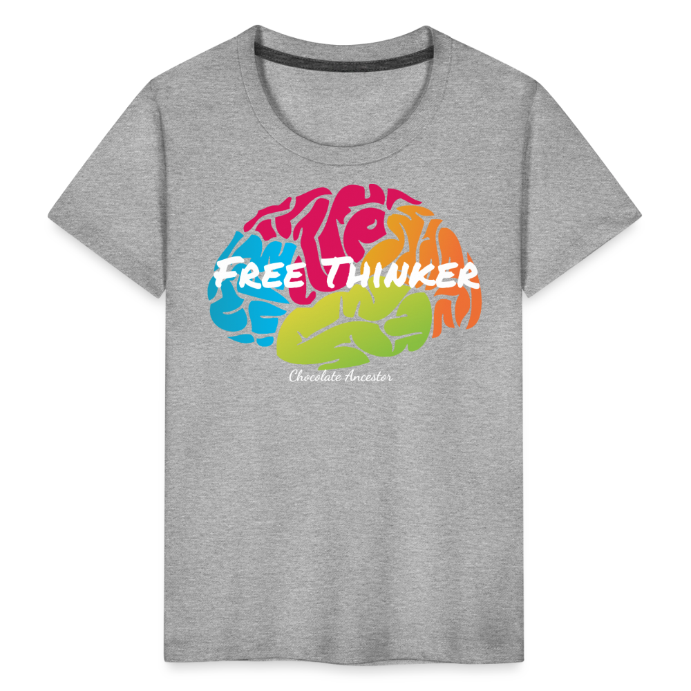 Free Thinker Toddler Premium T-Shirt - heather gray