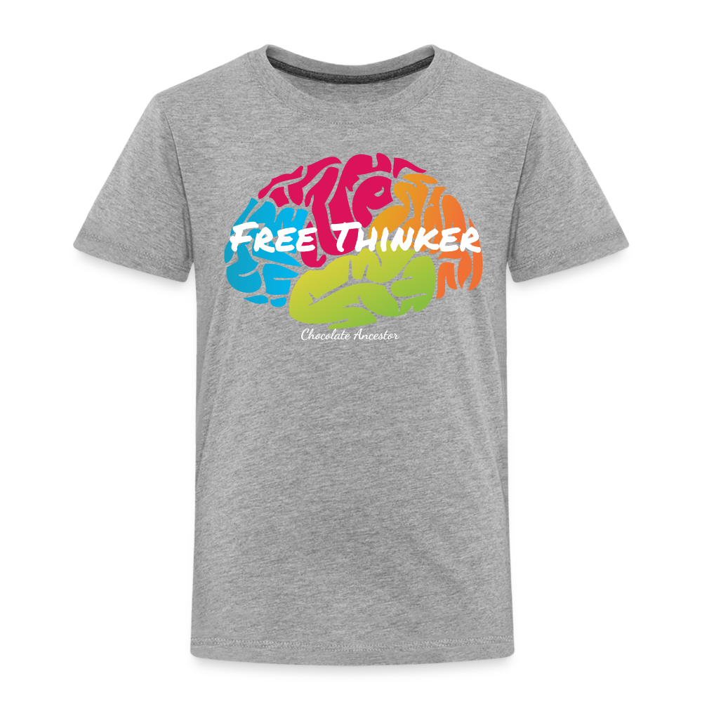 Free Thinker Toddler Premium T-Shirt - heather gray