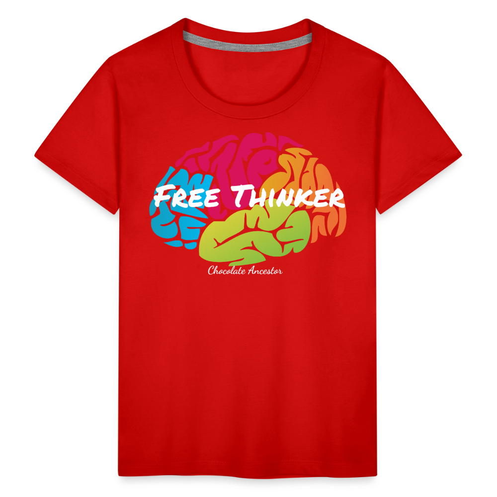 Free Thinker Toddler Premium T-Shirt - red