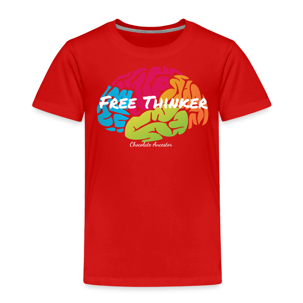 Free Thinker Toddler Premium T-Shirt - red