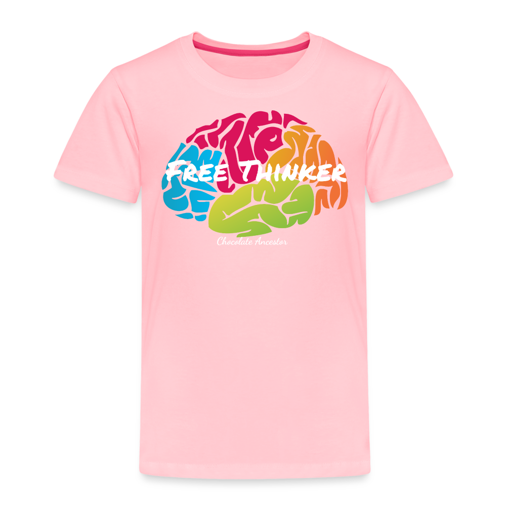 Free Thinker Toddler Premium T-Shirt - pink