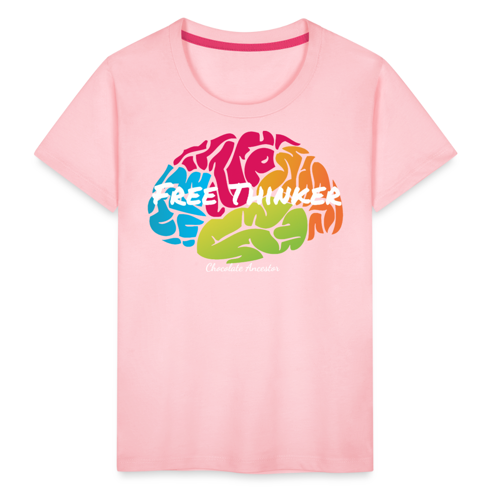 Free Thinker Toddler Premium T-Shirt - pink