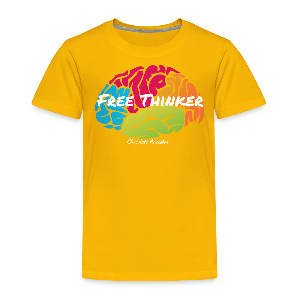 Free Thinker Toddler Premium T-Shirt - sun yellow