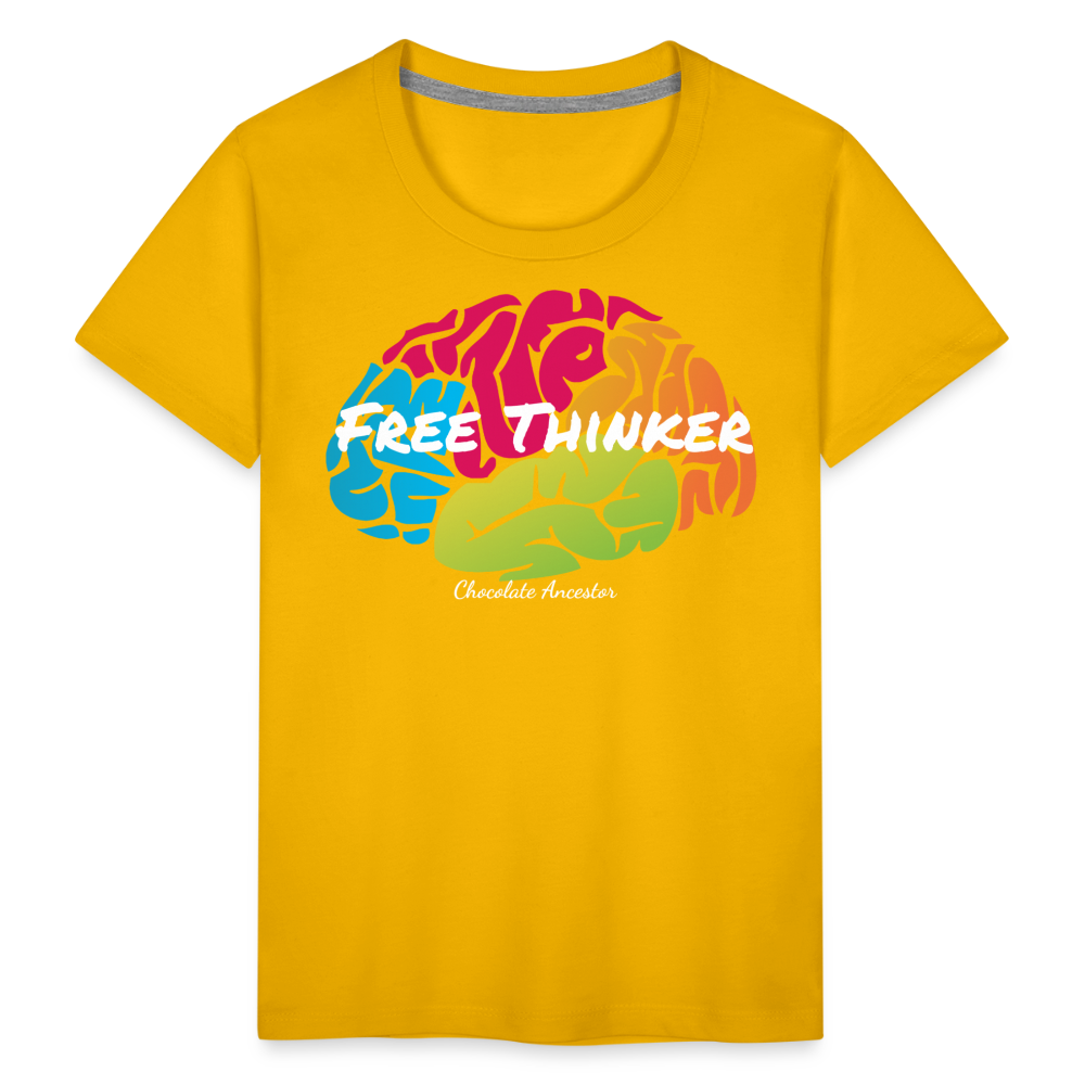 Free Thinker Toddler Premium T-Shirt - sun yellow