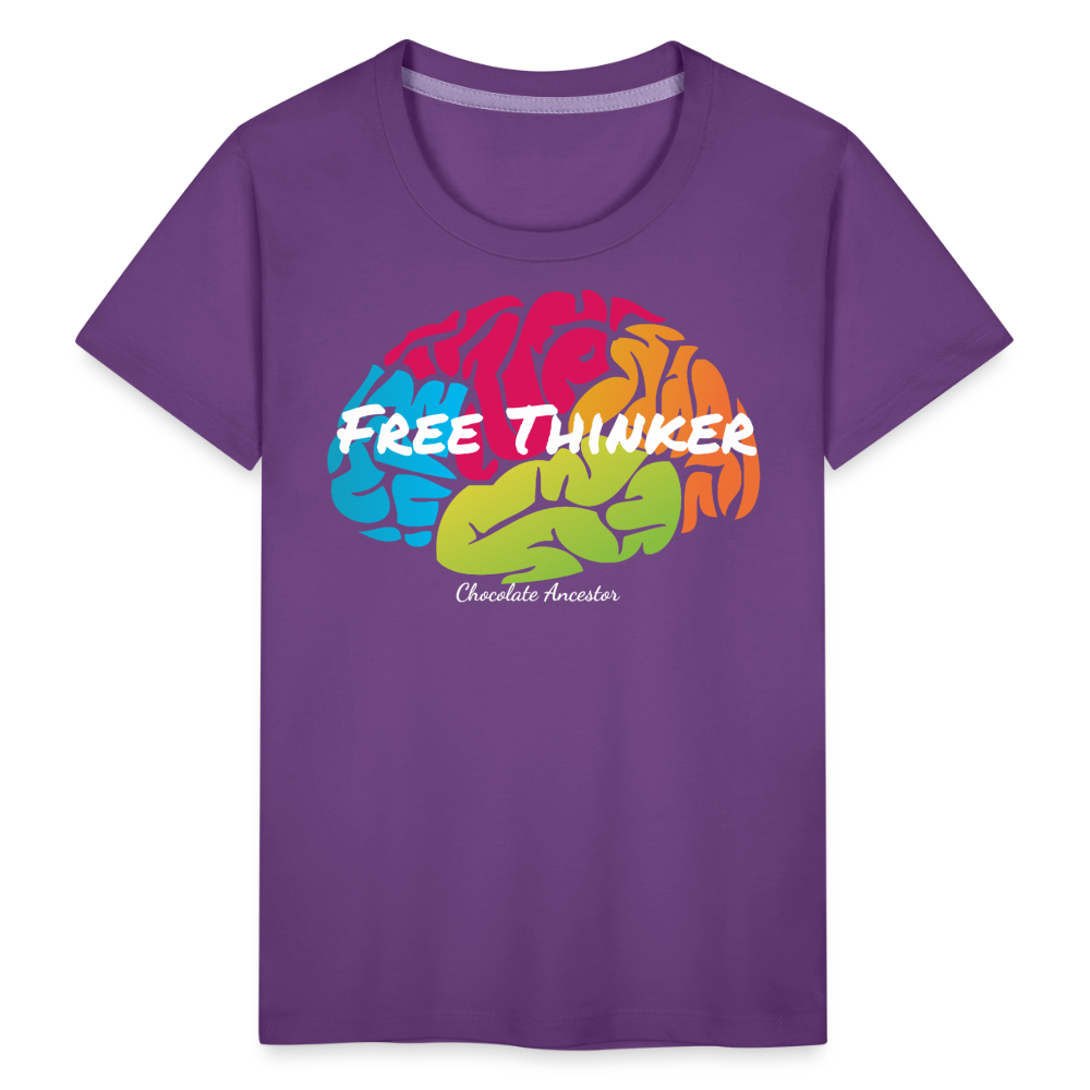 Free Thinker Toddler Premium T-Shirt - purple