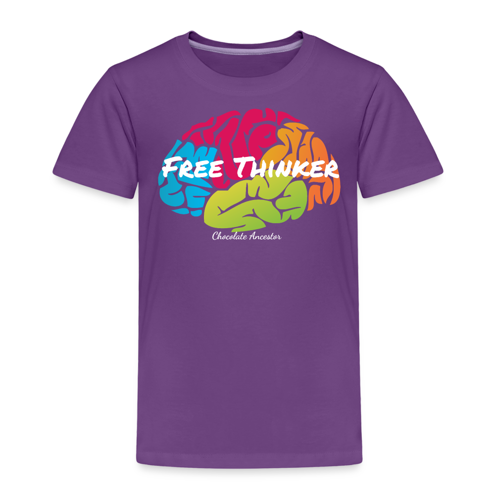 Free Thinker Toddler Premium T-Shirt - purple