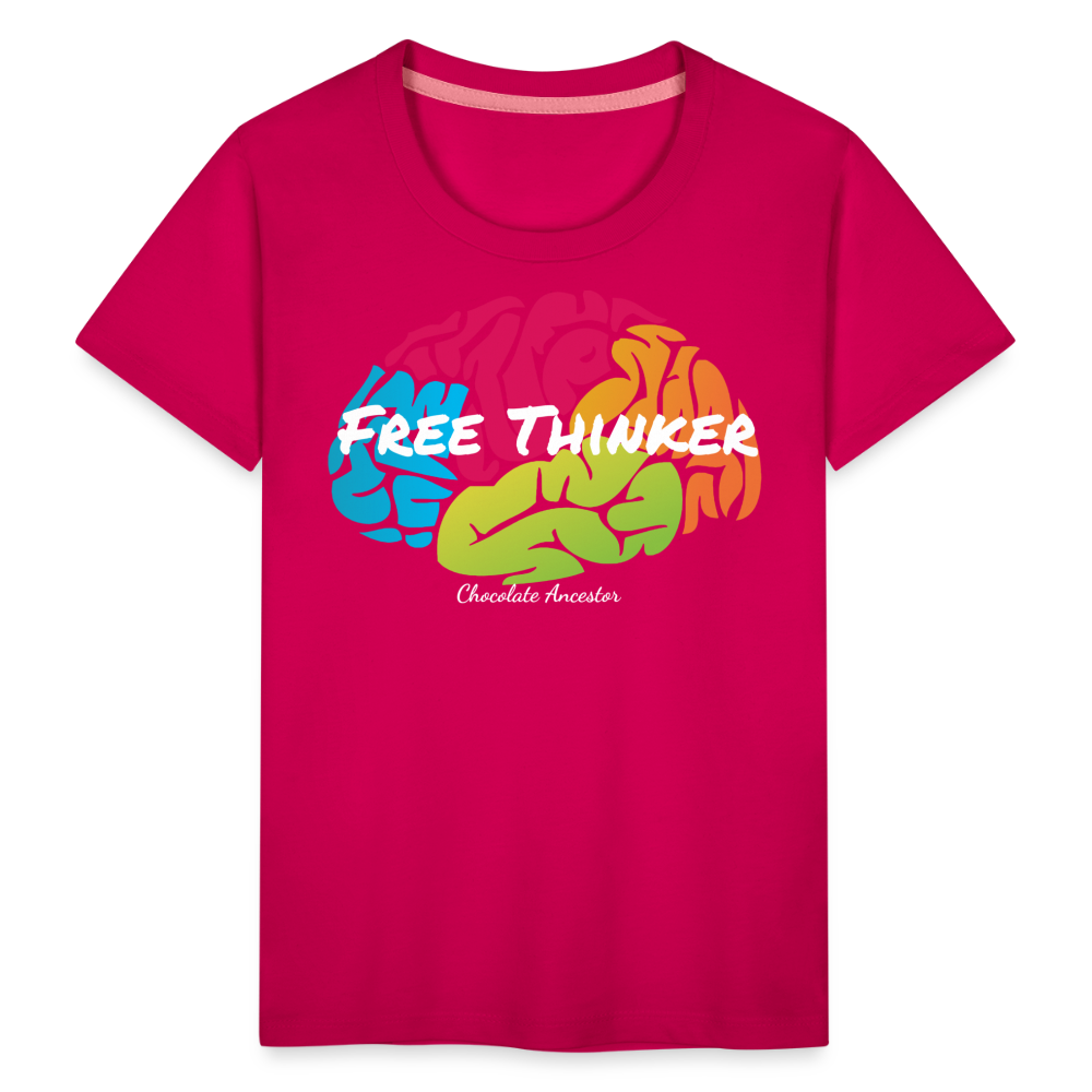 Free Thinker Toddler Premium T-Shirt - dark pink