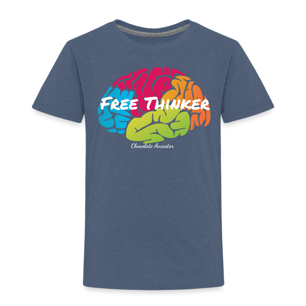 Free Thinker Toddler Premium T-Shirt - heather blue