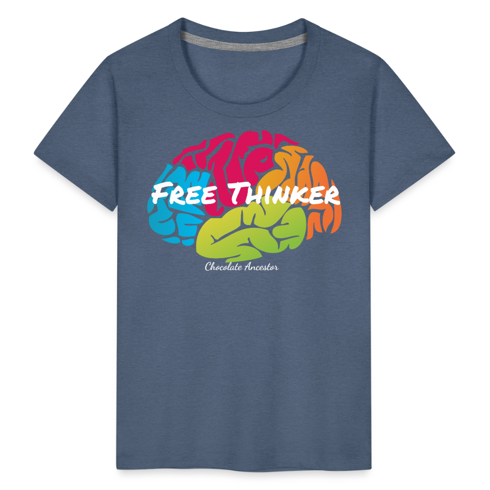 Free Thinker Toddler Premium T-Shirt - heather blue