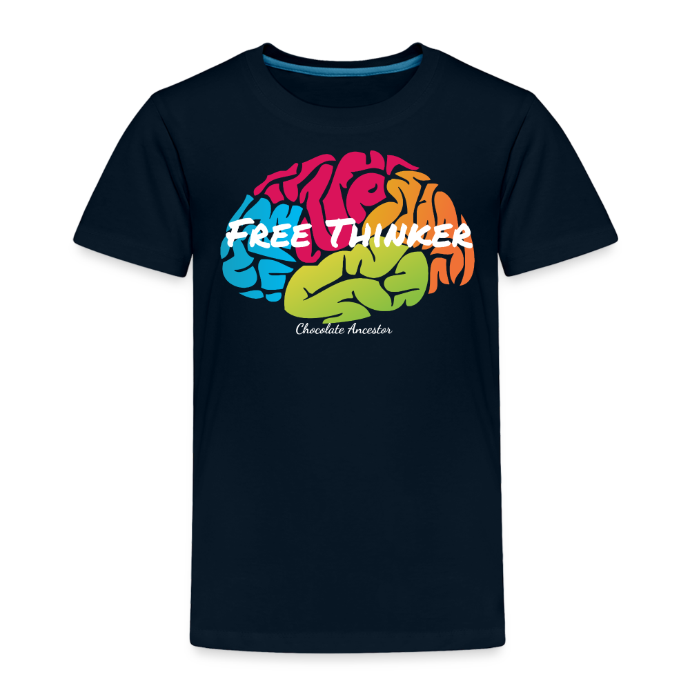 Free Thinker Toddler Premium T-Shirt - deep navy