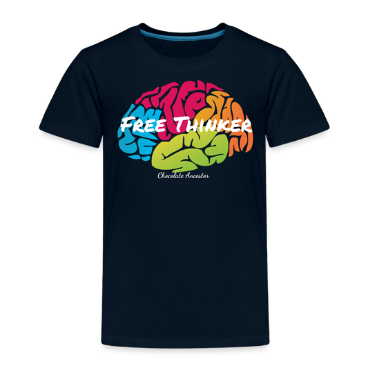 Free Thinker Toddler Premium T-Shirt - deep navy