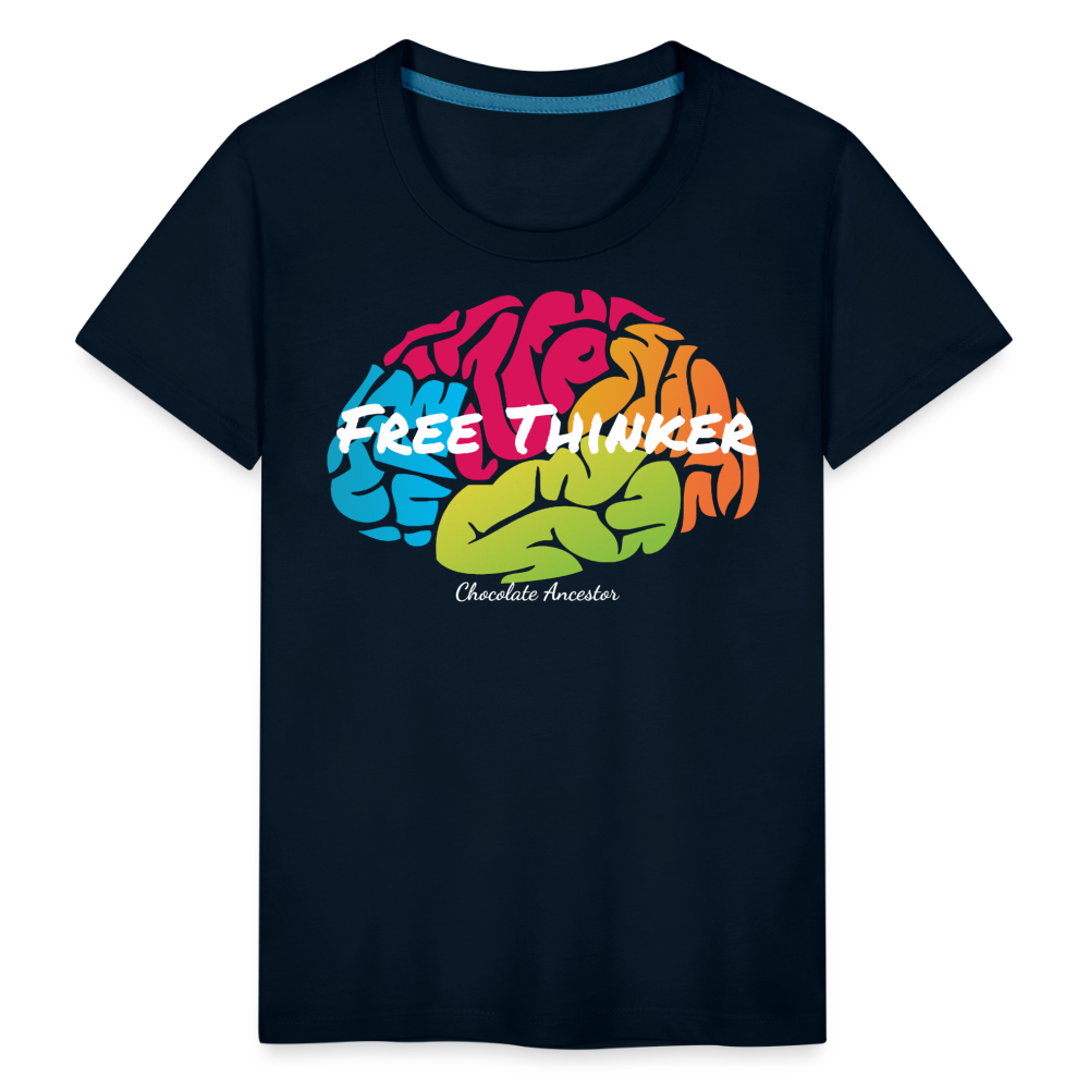 Free Thinker Toddler Premium T-Shirt - deep navy