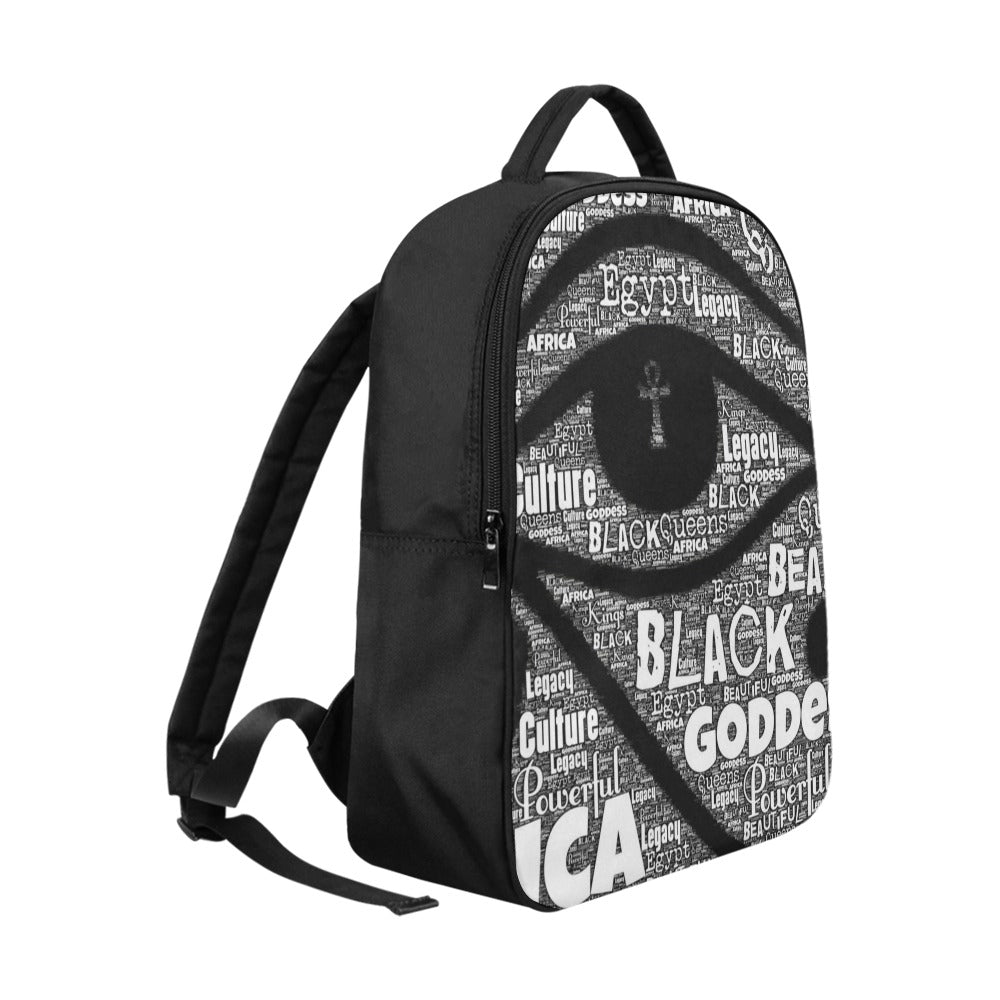 Worded Eye of Horus Adult Bookbag