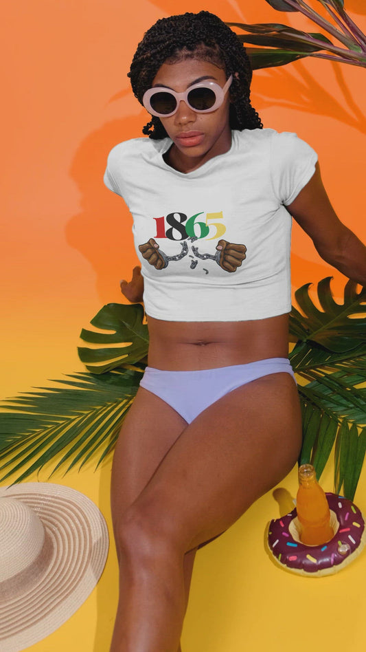 1865 Juneteenth Women's Cropped T-Shirt