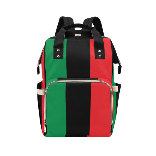 Pan African RBG Flag Waterproof Diaper Backpack