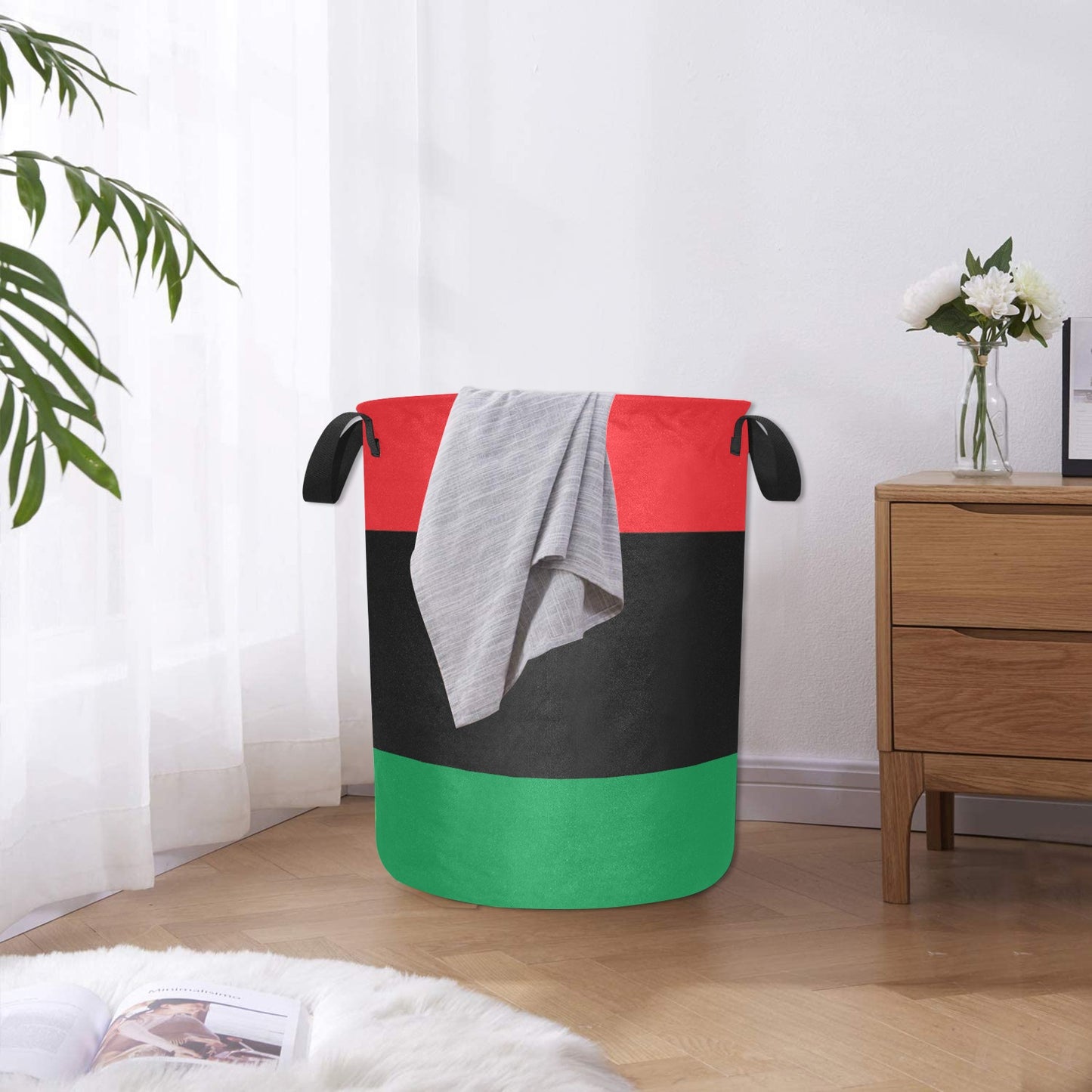 Pan African RBG Flag Laundry Basket