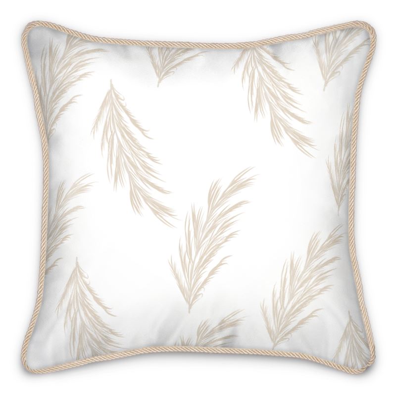 Delicate Pampas Bespoke Silk Cushions