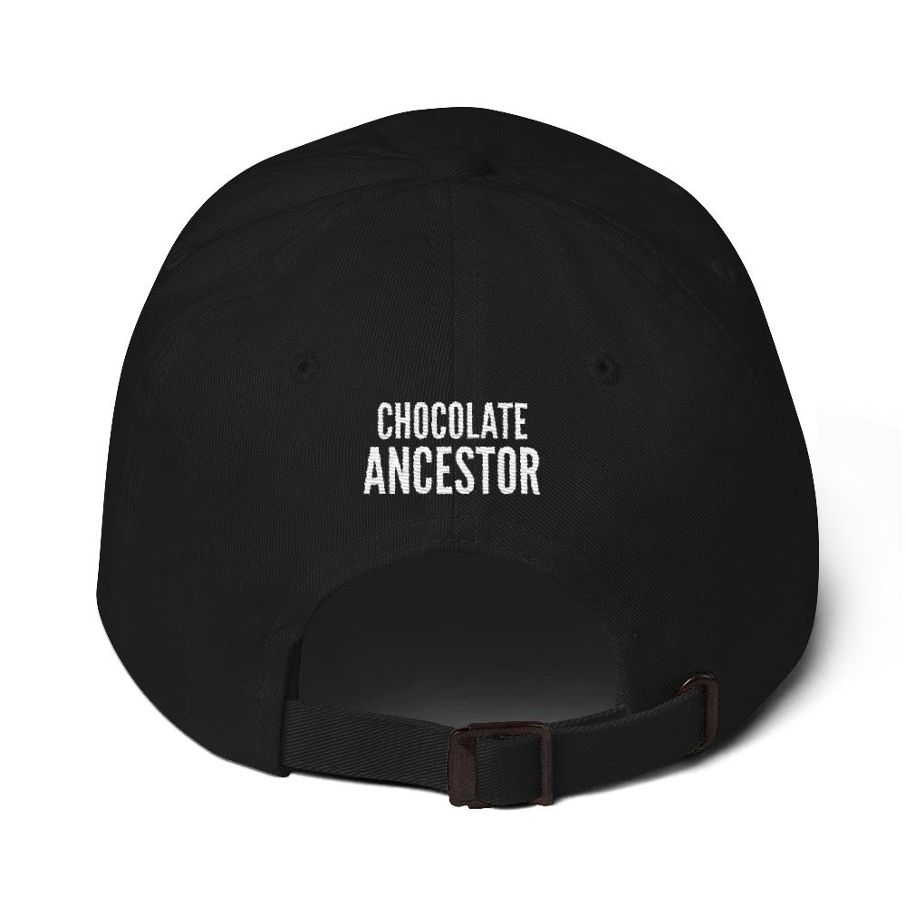 Adinkra Dwennimmen Ram's Horns Strength Symbol Dad hat - Chocolate Ancestor