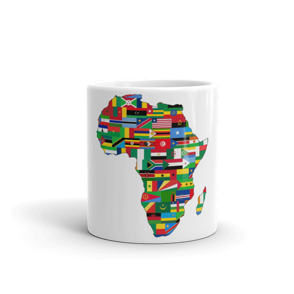 African Flags Mug - Chocolate Ancestor