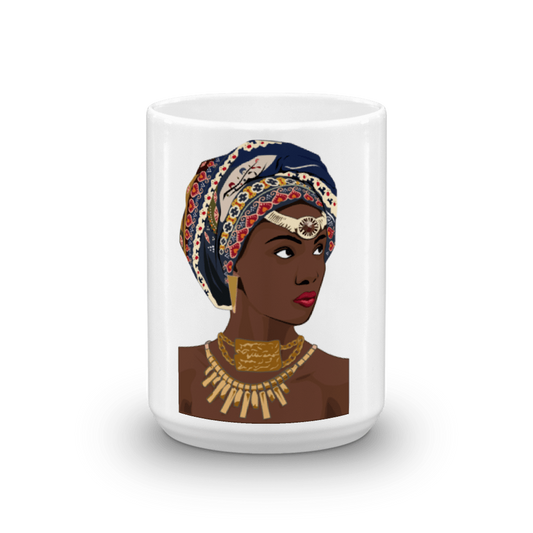 African Headwrap Diva Mug - Chocolate Ancestor