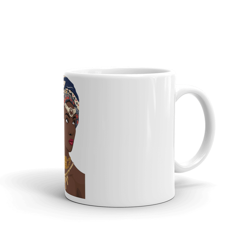 African Headwrap Diva Mug - Chocolate Ancestor