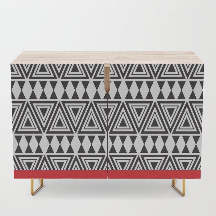 Afrocentric Geo Bespoke Credenza - Chocolate Ancestor