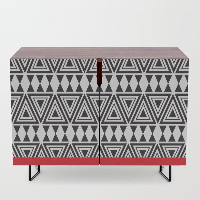 Afrocentric Geo Bespoke Credenza - Chocolate Ancestor