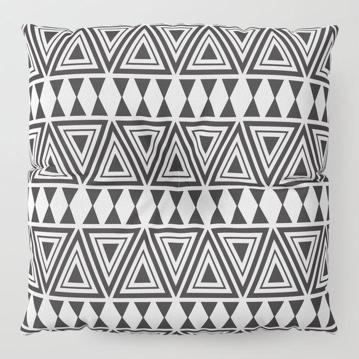 Afrocentric Geo Bespoke Floor Pillows - Chocolate Ancestor