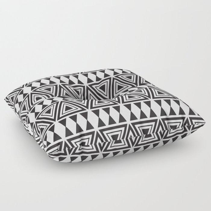 Afrocentric Geo Bespoke Floor Pillows - Chocolate Ancestor