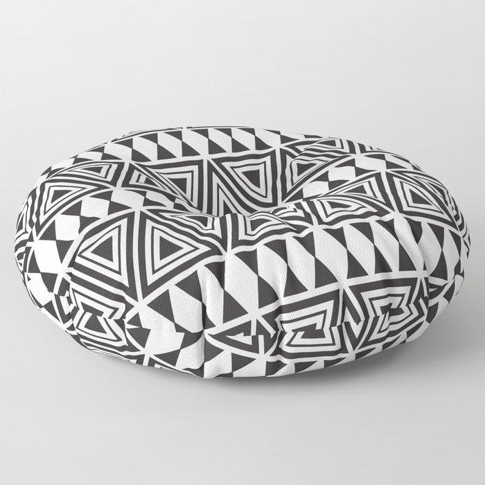 Afrocentric Geo Bespoke Floor Pillows - Chocolate Ancestor