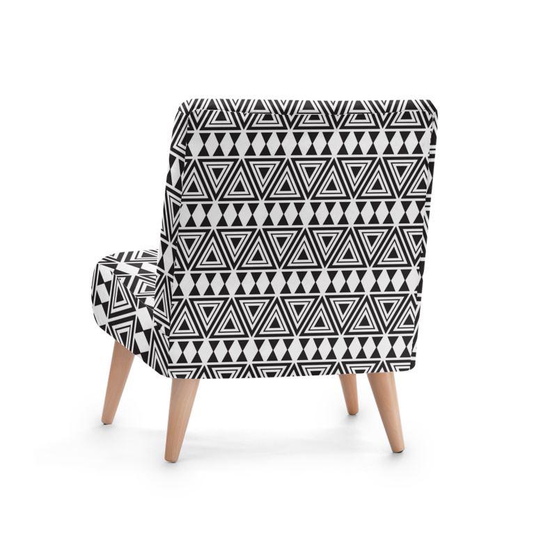 Afrocentric Geo Bespoke Occasional Chair - Chocolate Ancestor