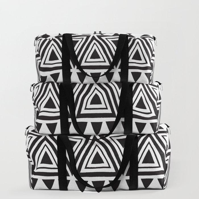 Afrocentric Geo Travel Duffle Bag - Chocolate Ancestor