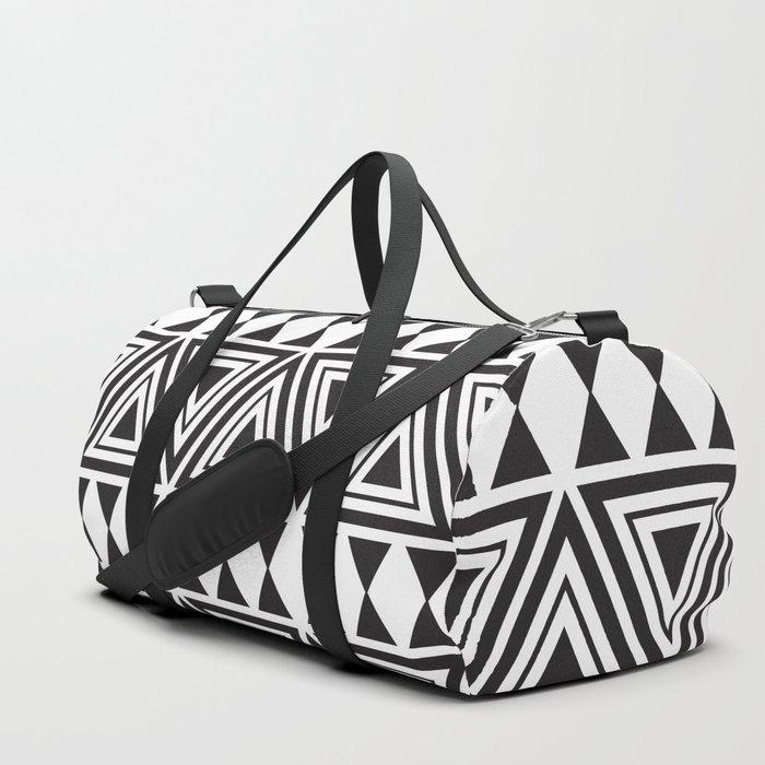 Afrocentric Geo Travel Duffle Bag - Chocolate Ancestor