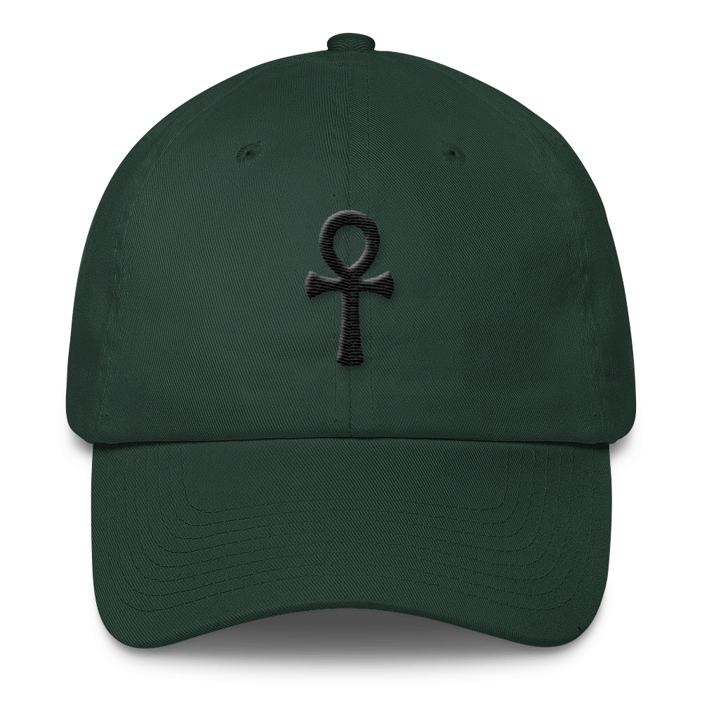 Ankh (3D Puff) Cotton Cap - Chocolate Ancestor