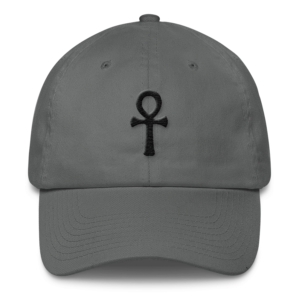 Ankh (3D Puff) Cotton Cap - Chocolate Ancestor