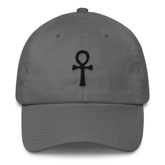 Ankh (3D Puff) Cotton Cap - Chocolate Ancestor