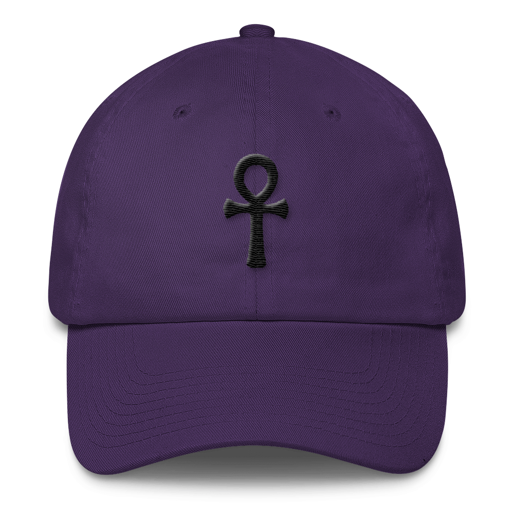 Ankh (3D Puff) Cotton Cap - Chocolate Ancestor