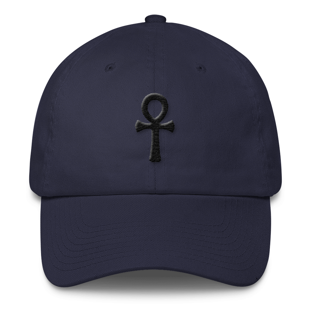 Ankh (3D Puff) Cotton Cap - Chocolate Ancestor