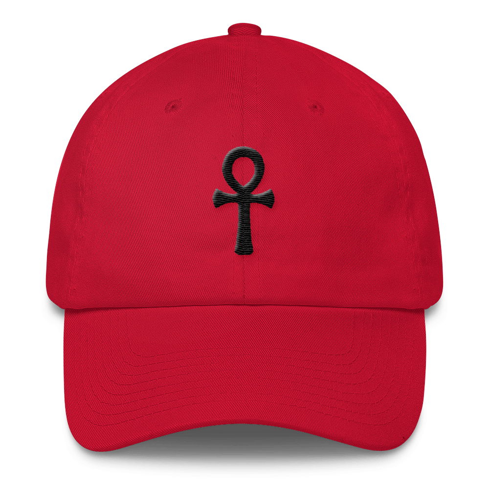 Ankh (3D Puff) Cotton Cap - Chocolate Ancestor