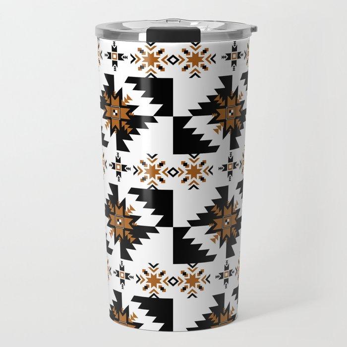 Aztec Golden Tribal Bespoke Travel Mug - Chocolate Ancestor