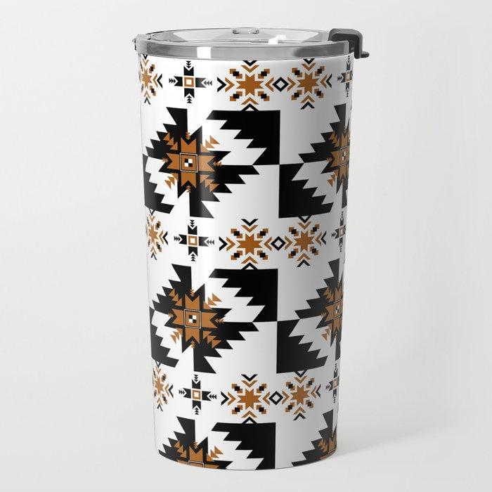 Aztec Golden Tribal Bespoke Travel Mug - Chocolate Ancestor