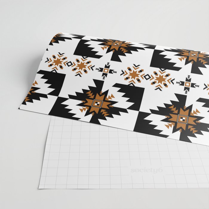 Aztec Golden Tribal Bespoke Wrapping Paper