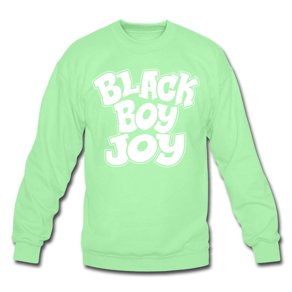 Black Boy Joy Men's Crewneck Sweatshirt (Style 2) - Chocolate Ancestor