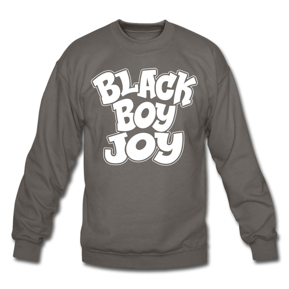 Black Boy Joy Men's Crewneck Sweatshirt (Style 2) - Chocolate Ancestor