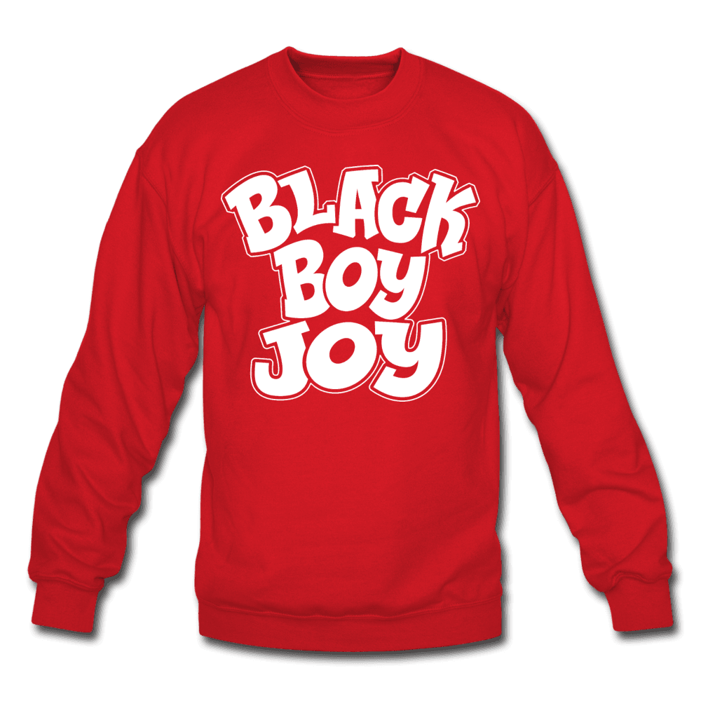 Black Boy Joy Men's Crewneck Sweatshirt (Style 2) - Chocolate Ancestor