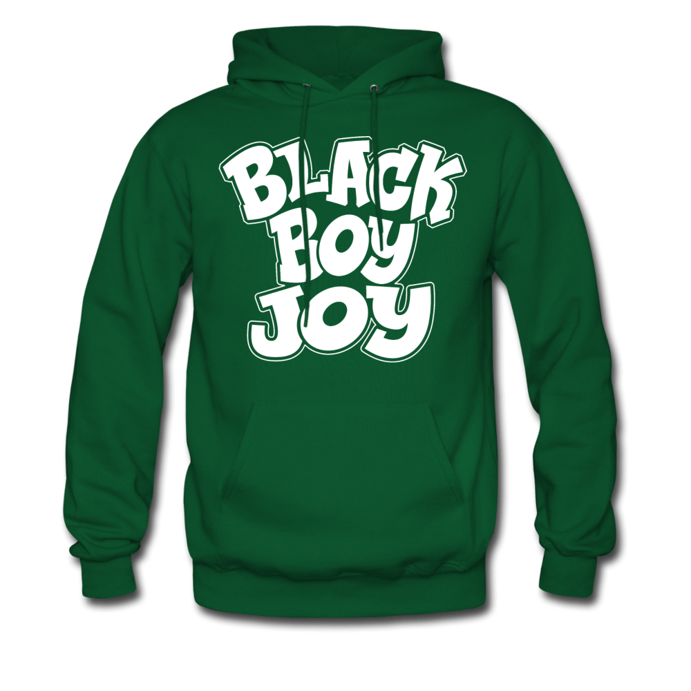 Black Boy Joy Men's Hoodie (Style 2) - Chocolate Ancestor