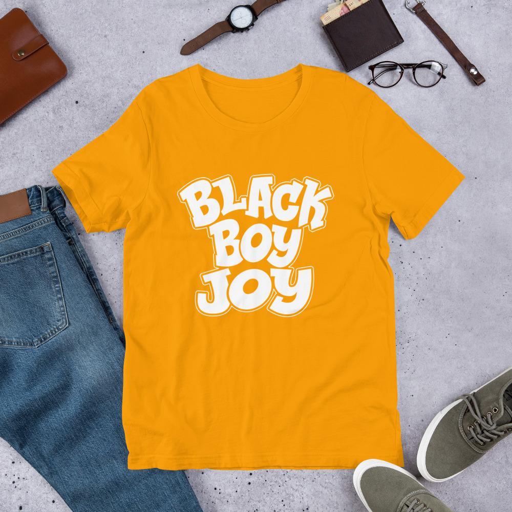 Black Boy Joy Men's Short-Sleeve T-Shirt - Chocolate Ancestor