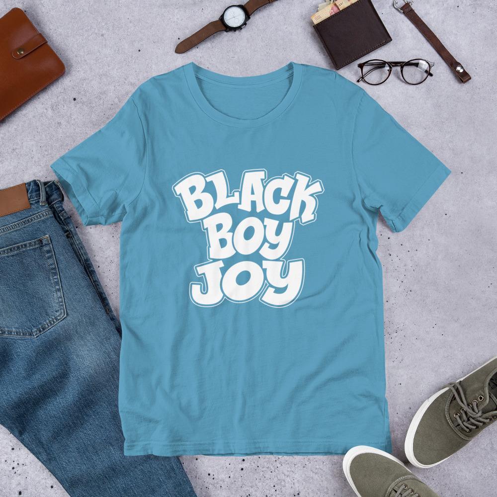 Black Boy Joy Men's Short-Sleeve T-Shirt - Chocolate Ancestor